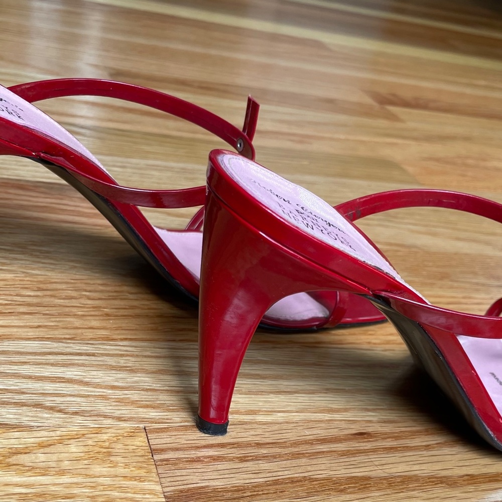 Robert Clergerie pour Barney's New York Red High Heel Sandal - Picture 4 of 6